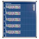 Klassen-Plantafel, 12 Stunden Mo-Fr, für 25 Klassen, 123x117 cm, 